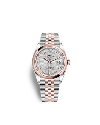 Rolex Datejust 126201 36mm Silver, fluted motif (Jubilee)