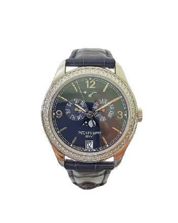 Patek Philippe Complications 5147G-001 Annual Calendar Moon Phase Blue Dial Mar 2022