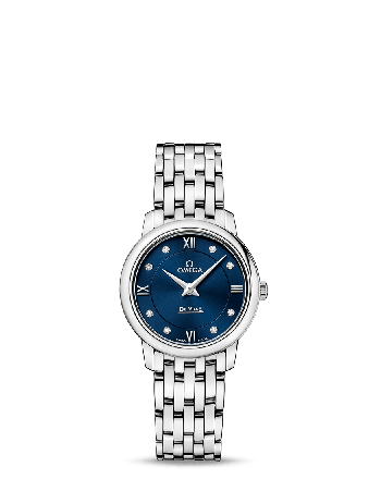 De Ville Steel Diamanten Watch 424.10.27.60.53.001